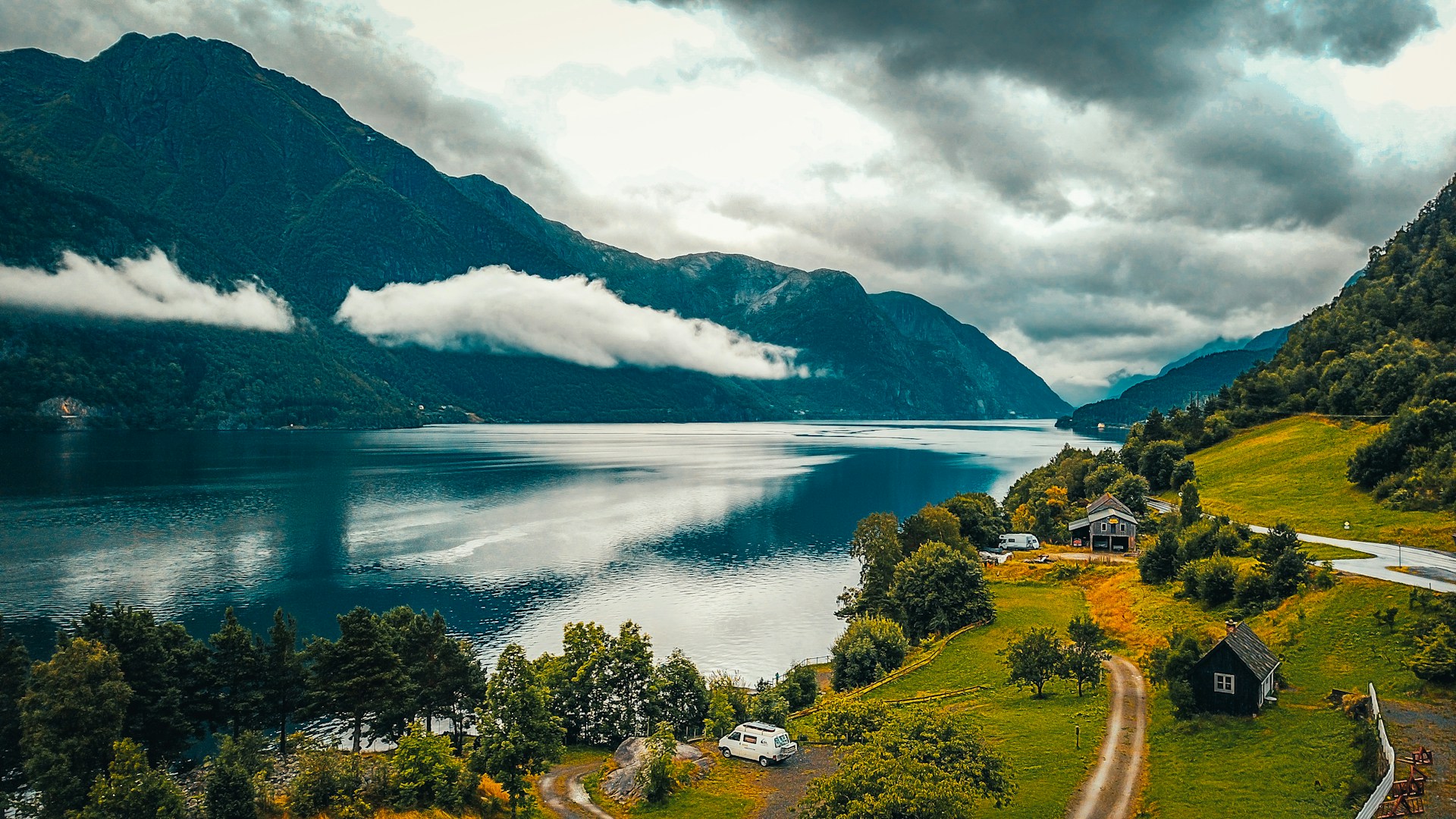 Norway - Fjord Lake Mountain